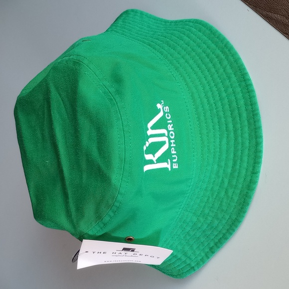 NWT The Hat Depot Kin Euphorics Bucket Hat Kelly Green S/M Size - Picture 2 of 16
